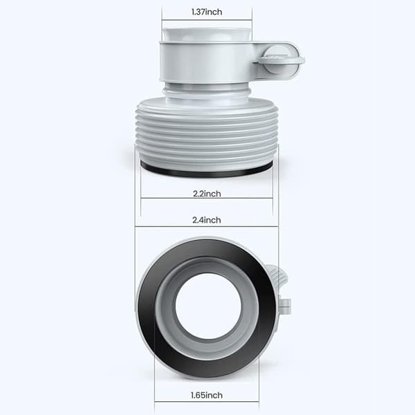 Poolslangadapter, 4-pack, pumpadapter 32 till 38 mm, slangadapter B, pooladapter för poolfiltreringssystem