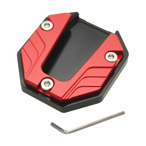 Motorsykkel Kick Stand Motorsykkel Side Kick Stand Pad RØD red