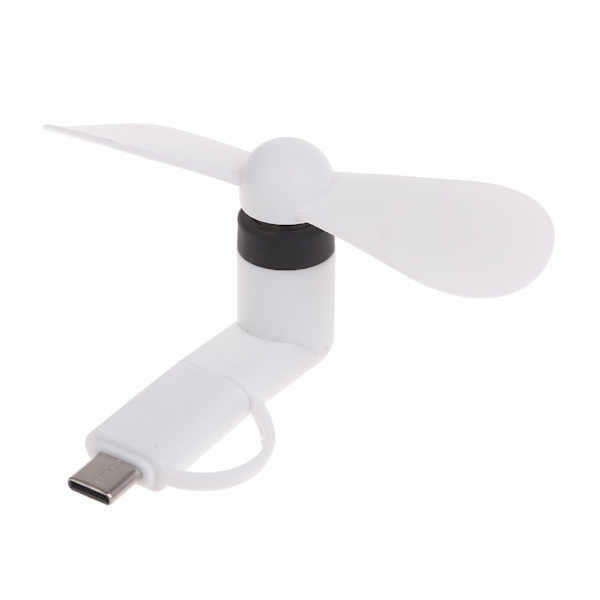 3-in-1 kannettava tuuletin Type C Micro USB Lightning matkapuhelimen minijäähdytystuuletin älypuhelimelle ja tabletille_xx