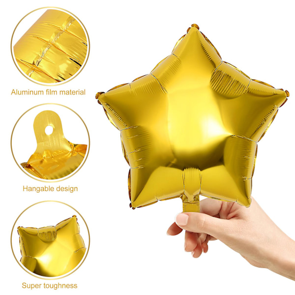 HAJJ MUBARAK bokstäver latexballonger dekorativa festliga bakgrundslayout ballonger set för Eid Al-Fitr (svart och guld) 25*25*30cm