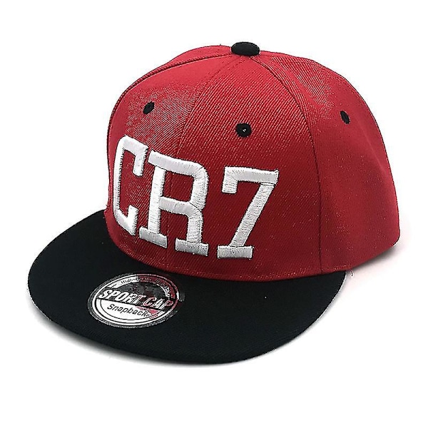 Modebarn Fotbollsspelare Ronaldo Cr7 Broderad Barn Baseballkeps Pojkflickor Sport black