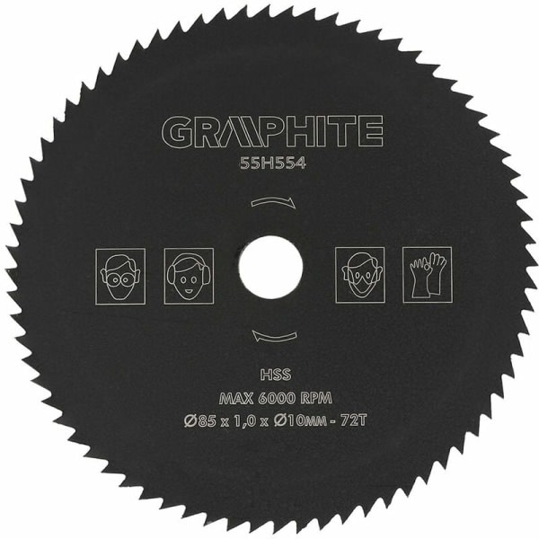 HSS savklinge 85mm x 10mm x 72T sort lille rundsavklinge 85 10 elektrisk boremaskine mini lille savklinge hårdmetal rundsavklinge