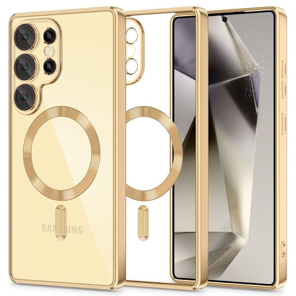 Tech-Protect Galaxy S25 Ultra -kotelo MagSafe MagFlex Shiny Gold_xx 60