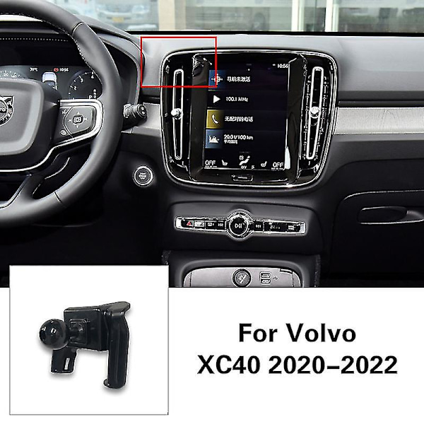 Puhelinteline Volvon XC60 XC40 XC90 S60 V60 S90 GPS-teline Auto Gravity Mount Auton Puhelinteline Auton Tarvikkeet color