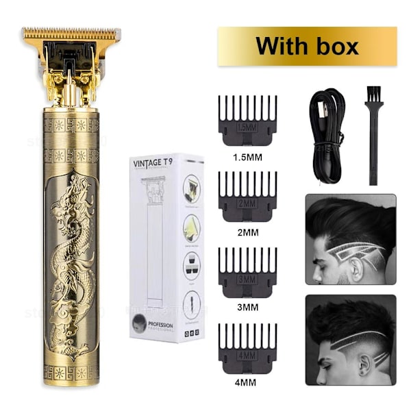 HÅRTRIMMER, 1 ÅRS GARANTI Guld