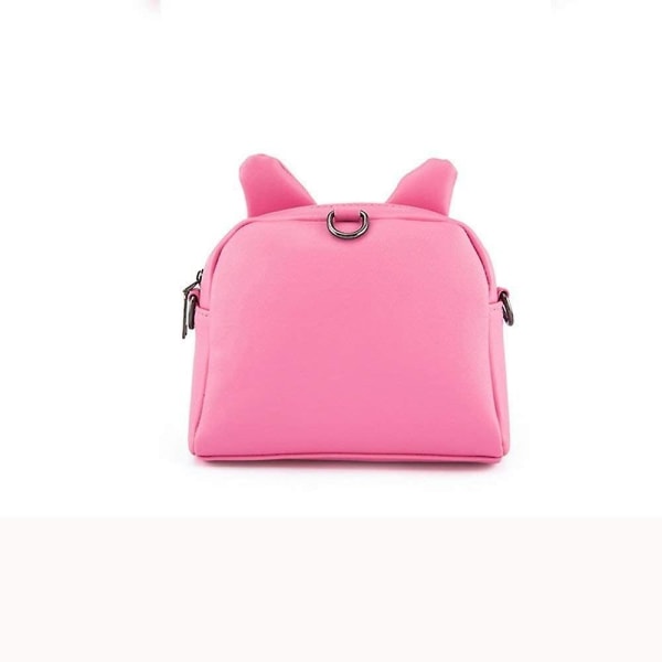 Cute Cat Ear Børnehåndtasker Crossbody-tasker Pu-læderrygsække Gave til børn (pink)