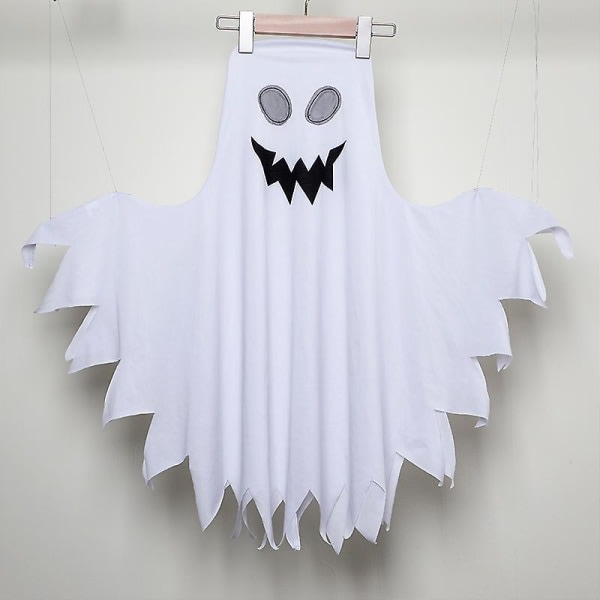 Halloween Spøkelseskostyme for barn Spøkelseskostyme med gresskarbøtte til fest Cosplay Barn Gutter Jenter Triksing Lengde 85 cm Hvit