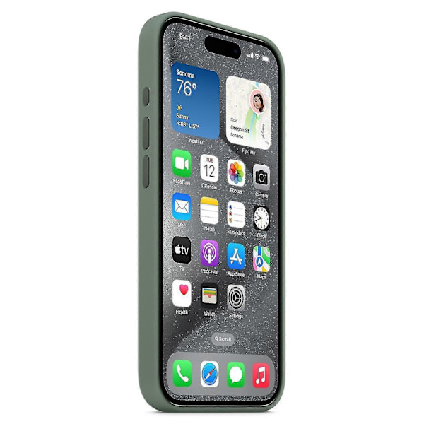 Silikonskal för iPhone 15 Pro, MagSafe-kompatibelt G Green iPhone 15 Pro