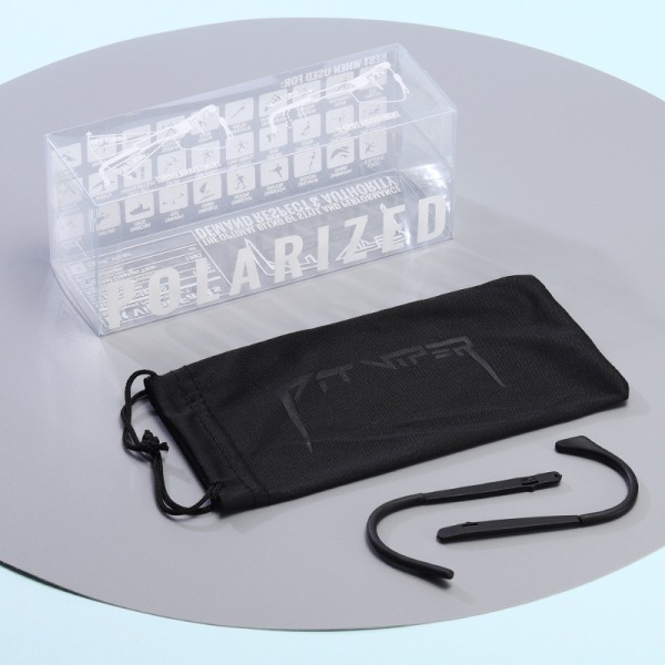 Polaroid - Sportssolbriller - Unisex - 1 par - Polarisert, for baseballsykling Black