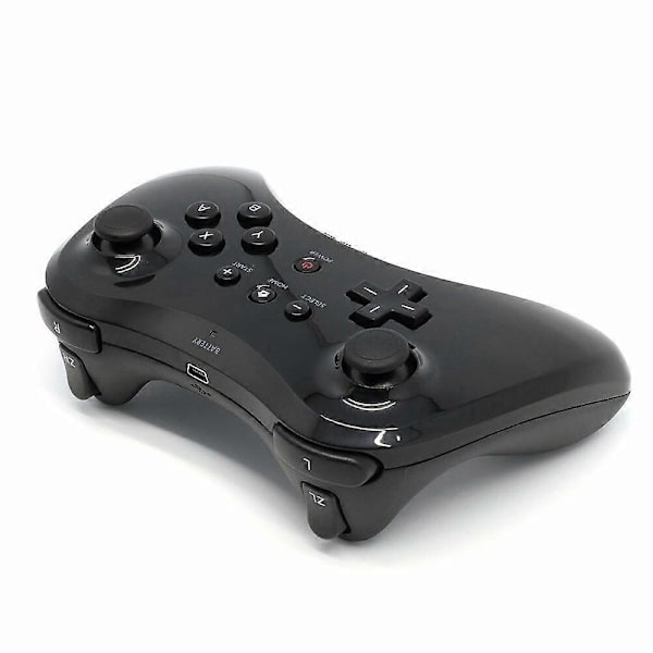Trådløs Classic Pro Controller Joystick Gamepad med USB-kabel for Nintendo white