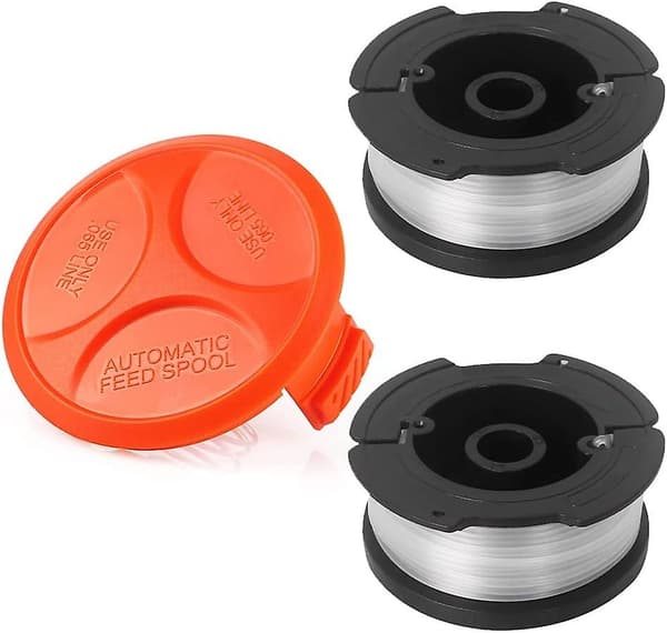 2 spoler med line og dekselhette for Black & Decker STC1820PC ST5530 STC1815 STC1820D trimmer trimmer