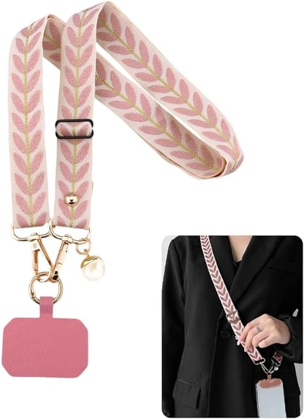 Telefon Snor Rem til Håndled Hals Crossbody - Universal Smartphone Snorholder til iPhone Samsung