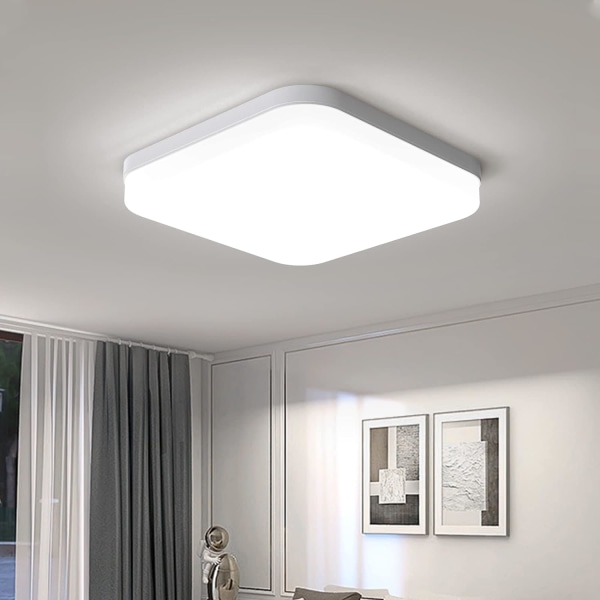 36W firkantet LED-taklys, 3240LM taklys, 4500K innendørsbelysning, moderne lyspære