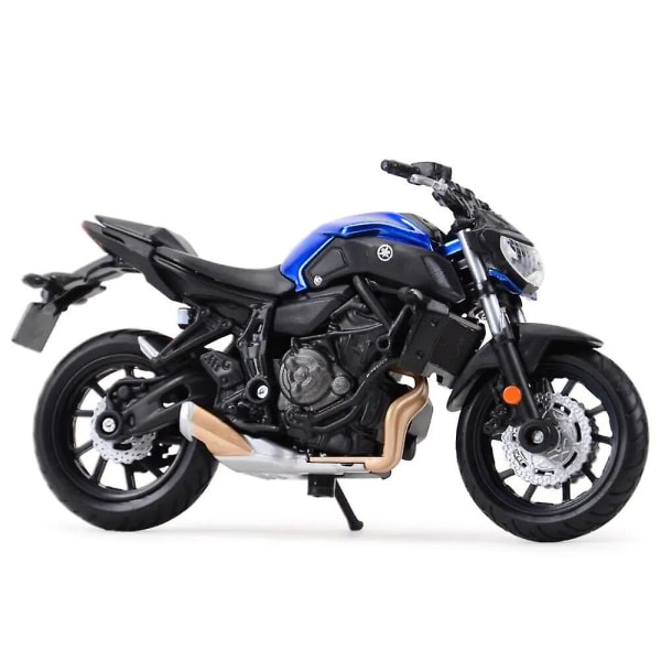 Maisto 1:18 2018 Yamaha Mt07 Staattinen painevalettu ajoneuvokeräilyharrastusmoottoripyörämallilelut