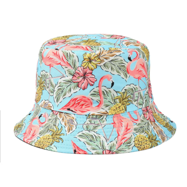 Unisex Bucket Hat Sommar Resa Sol Fiskehatt Vändbar