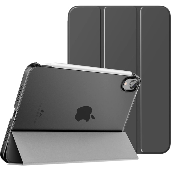 Case sopiva uuteen iPad Mini 6 2021:een (6. sukupolvi, 8,3 tuumaa) - Ohut ja kevyt, kova selkänojallinen jalustan cover
