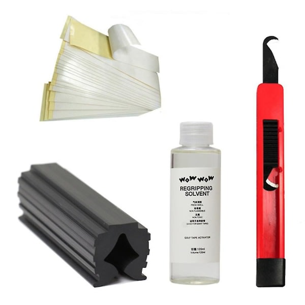 Slinx Complete Grip Kit for klubbgrep inkluderer 15 bånd Vice Clamp Hook Blade Solvent