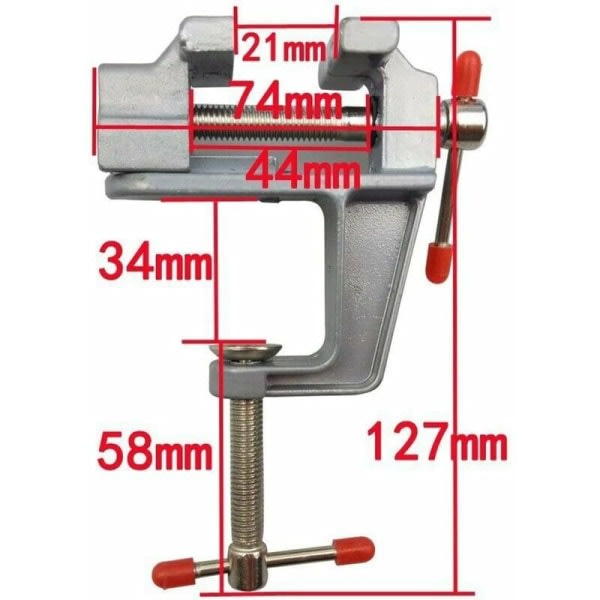 Mini justerbar skruestik med klemme til hobbybordbænk Bærbart arbejdsbord med bordklemmeklemmer DIY Craft bordreparationsværktøj