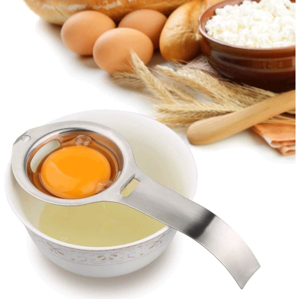 Egg Separator, Egg Yolk Separator, Egg Yolk Separator, Made of Food Grade 304 Stainless Steel, Dishwasher Friendly