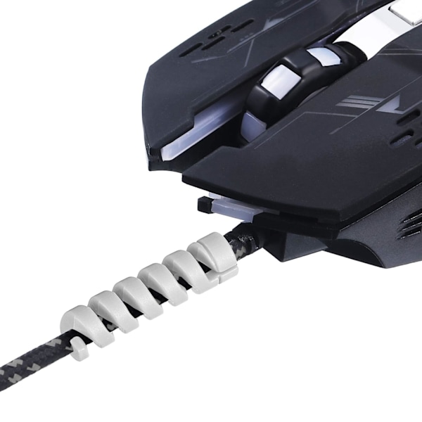 24 st Kabelskydd, Silikon Flexibelt Kabelskydd, Spiral USB-Muskabelskydd för Hörlurar Laptop Hörlurar Mobiltelefon Sladdskydd Tillbehör