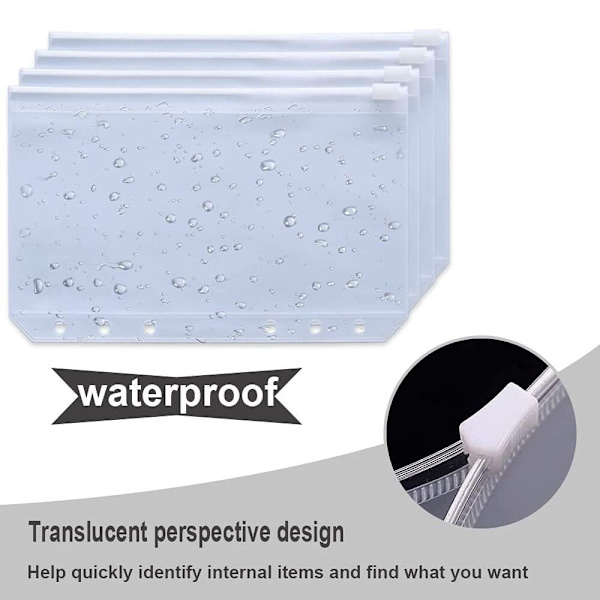 A6 PVC Notesbog Binder Cover Planner TRANSPARENT{AZC} transparent