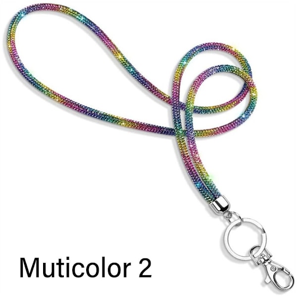 Koristekivipuhelinnauha Kristalliketjuhihnat MONIVÄRINEN multicolor 2 multicolor 2