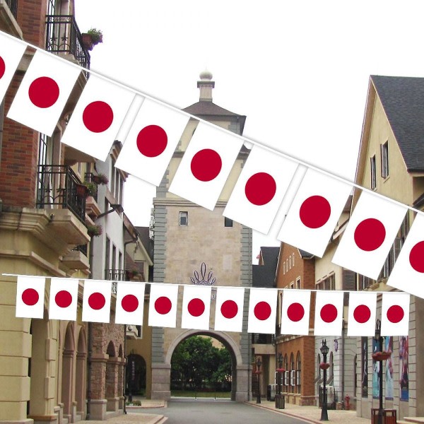 Shxx Japan Japansk flagg Bannerstreng liten mini Japan vimpelflagg for innvielse OL (16 fot 20 flagg) B1021-80