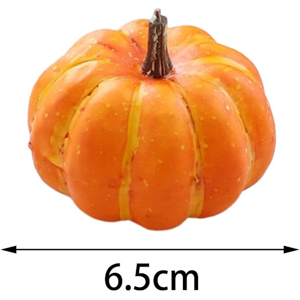 Mini keinotekoinen Halloween-kurpitsa sisustus simuloitu vihannes Light orange 1