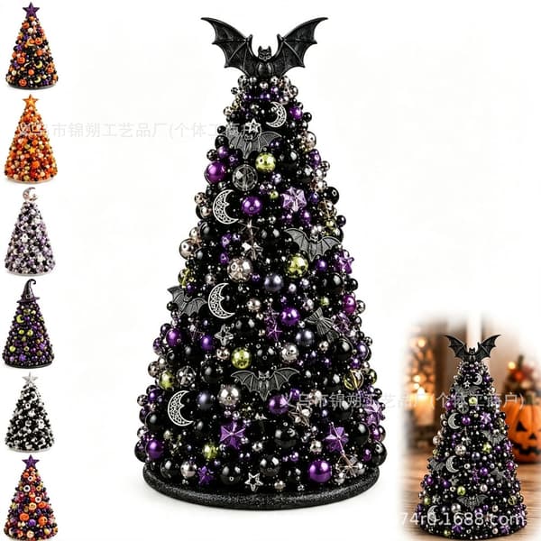 Gør-det-selv perlebesat Halloween-træ håndværkssæt Beaded Halloween Tree - Monster