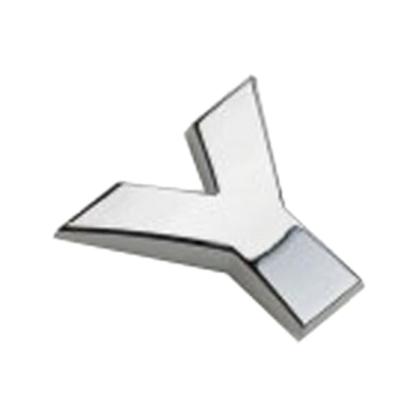 Sifferbokstav Självhäftande autodekal Bilmärkesdekaler Emblem dekoration Silver Y