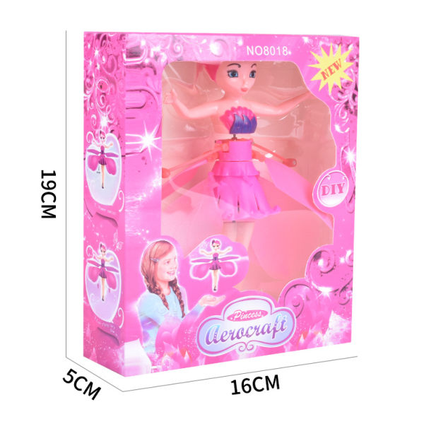 Flying Fairy Princess Dolls Magic Infrarød Induction Control Girl Legetøj Julegave