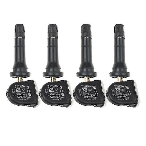 4 st Däcktryckssensor 13522629 TPMS för Opel Antara Bolt Karl för Cadillac XT5 CT6 för Chevrolet Aveo Malibu 433Mhz