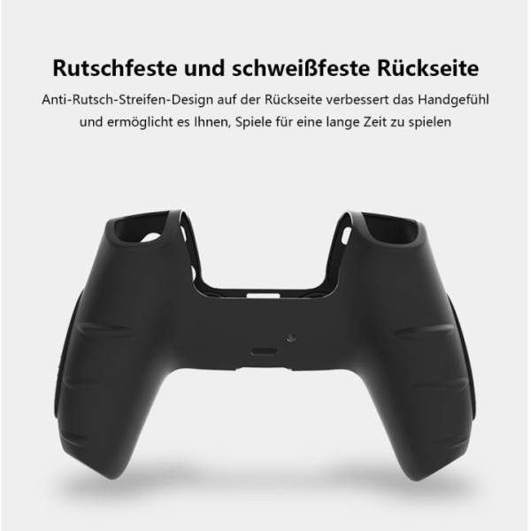 Gamepad anti-skli beskyttelsesdeksel med ergonomisk håndtak til PS5