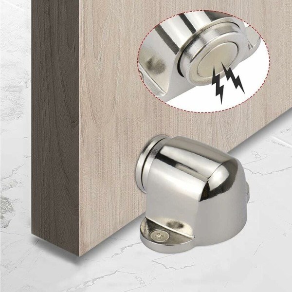 Magnetisk dörrstopp - kompakt rostfritt stål magnet dörrstoppare i metall