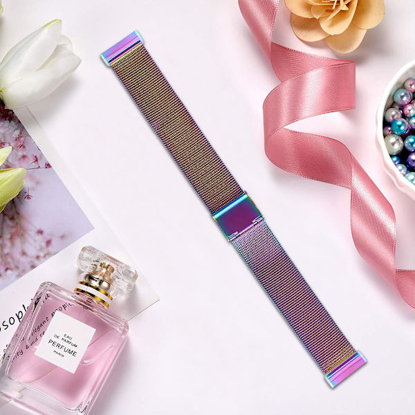 Fitbit Versa 3 armbånd i rustfrit stål rose pink