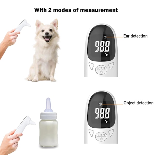 Hushållsörontermometer kontaktlös termometer infraröd termometer batteridriven termometer