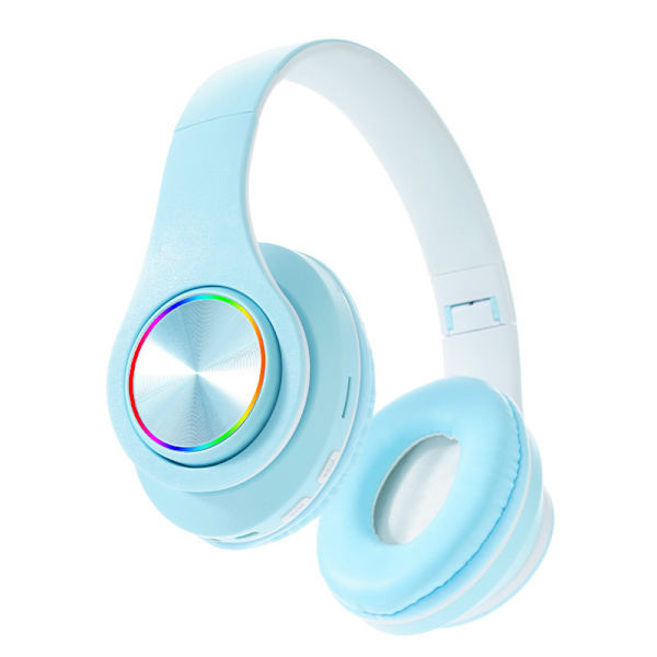 B39 Macaron Bluetooth-hodetelefoner Trådløst hodeplagg 5.0 Barn blå blue B39 Macaroons