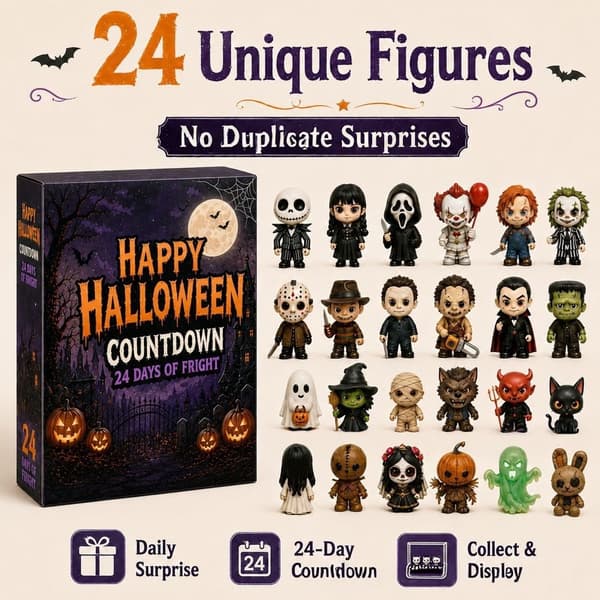 Nedräkningskalender för Halloween 2026 – Överraskningsset A 26 * 18 * 3CM