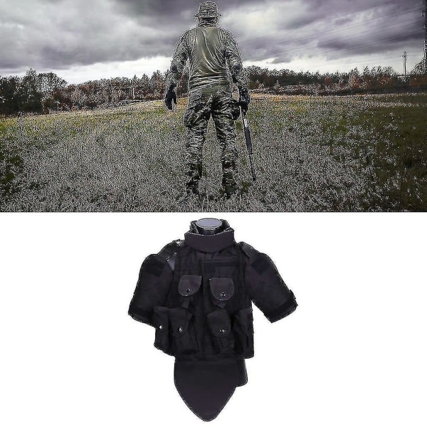 Tactical Vest Outdoor Vægtbærende Airsoft For Mænd Sort