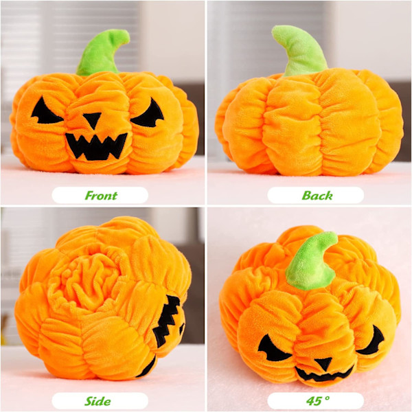 Vändbar pumpaplysch, söt humörswitch gosedjur kastkudde docka, mjuk plysch fluffig vän kramande kudde - Present för Halloween