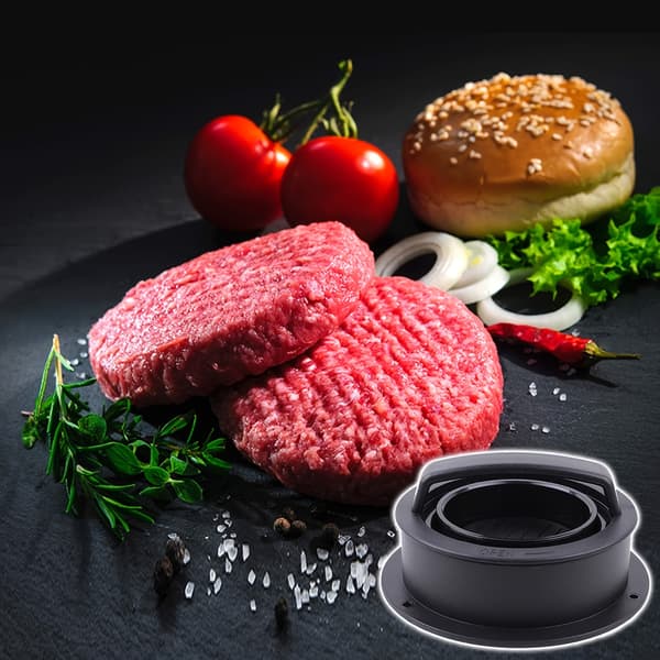 Non-Stick 3-i-1 Burger Press Formset för Kött & Grönsaksbiffar, Livsmedelssäker