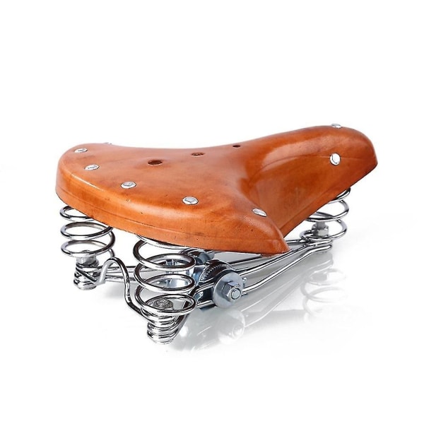 Retro Vintage Lehmännahkainen Pyörän Satula Nahkainen Pyörän Satula Lehmännahkainen Zekai saddle and handlebars
