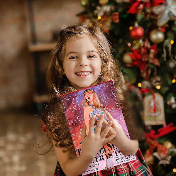 2023 Jultomte Taylor Swift Nyckelring Berlock 24 Dagar Nedräkning Julkalender Fans Julklapp Blind Box Presenter A
