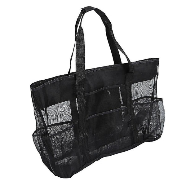 Mesh Strandtaske Familie Mesh Strandtaske Mesh Taske til strandsand, ekstra store familietasker