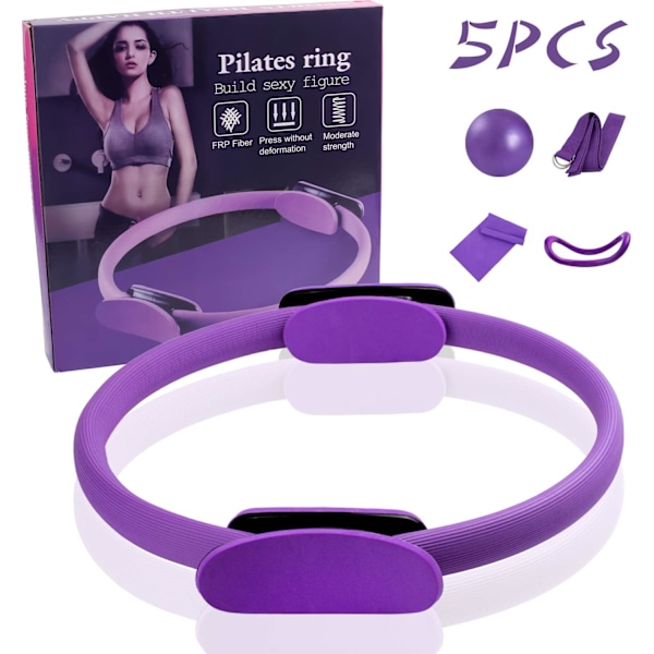 5 kpl Pilates-rengassetti 14\" Jooga Fitness Magic Circle Pilates