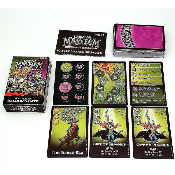 Bordkort Dungeon Mayhem Dungeons Of Chaos Full engelsk Monster Madness Strategispill Dungeon Expansion