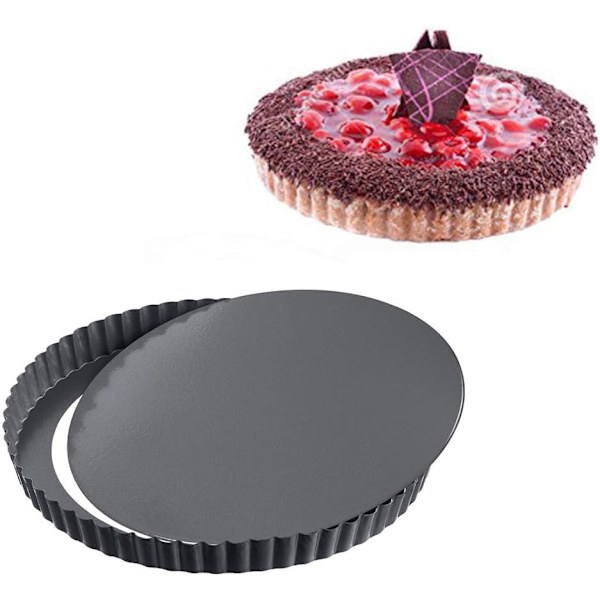 Tårtform, pajform, non-stick med löstagbar botten, tårtbakform (22 cm)