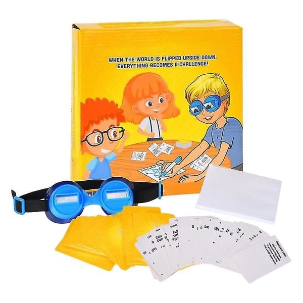 Morsomme morsomme utfordringsspill Opp-ned Goggles Familie Barnefest Voksen For tenåringer Omvendte briller