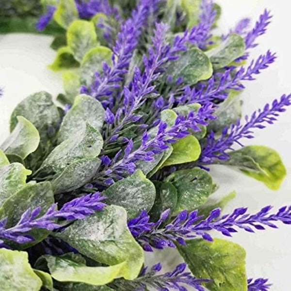 Kunstig lavendel blomsterkrans Lavendel dekorasjon dørkrans