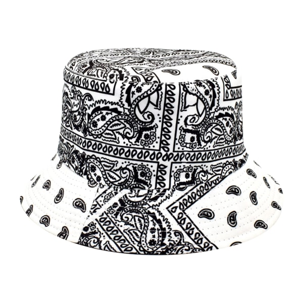 Reversibel bøttehatt i bomull, fiskerhatt, pakkbar leopard solhatt for kvinner og menn